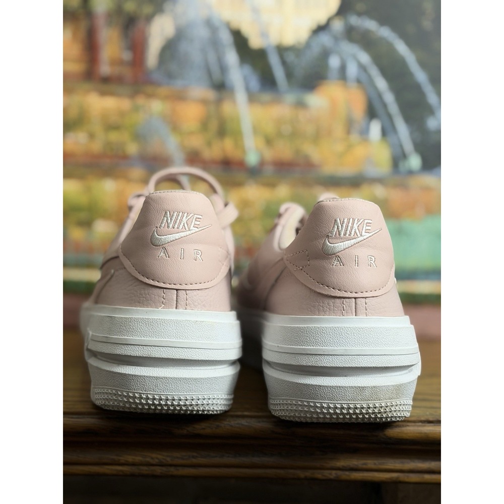 Nike Air Force 1 PLT.AF.ORM Platform Pink Oxford Leather DJ9946-602 Women - Picture 4 of 10